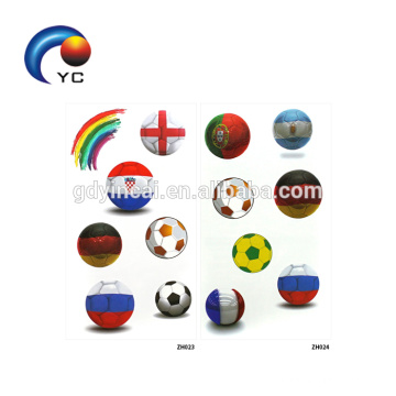 Wholesale Tattoo Suppliers Football Tattoo National Flag Sticker in 2018